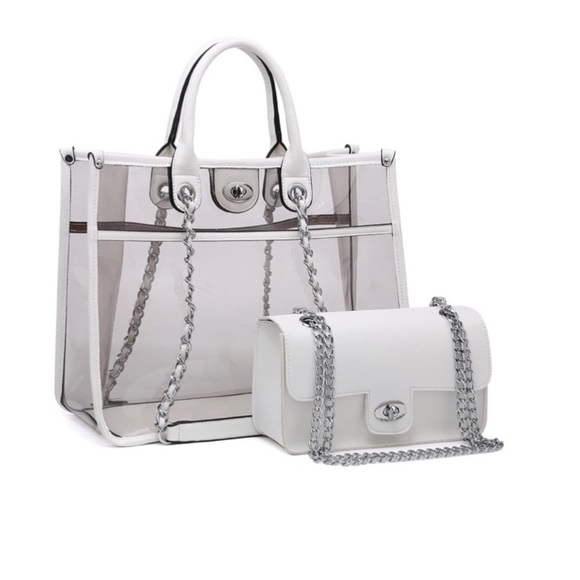 Glitter PVC Large Shoulder Bag main image 1